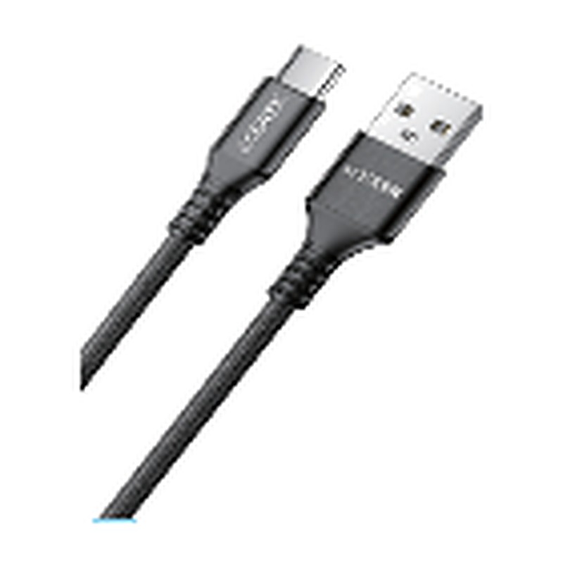 ACE-TEK USB to USB-C Braided Cable 1m – Black