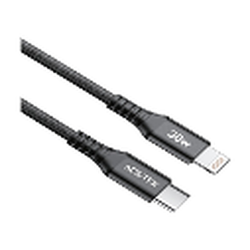 ACE-TEK USB-C to Lightning Braided Cable 2m – Black