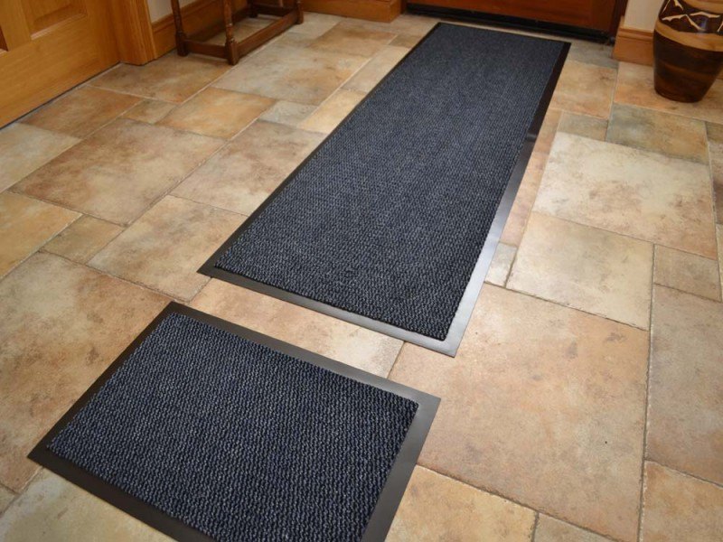 Blue Barrier Mat And Doormat Set (Door Mats - M0009)