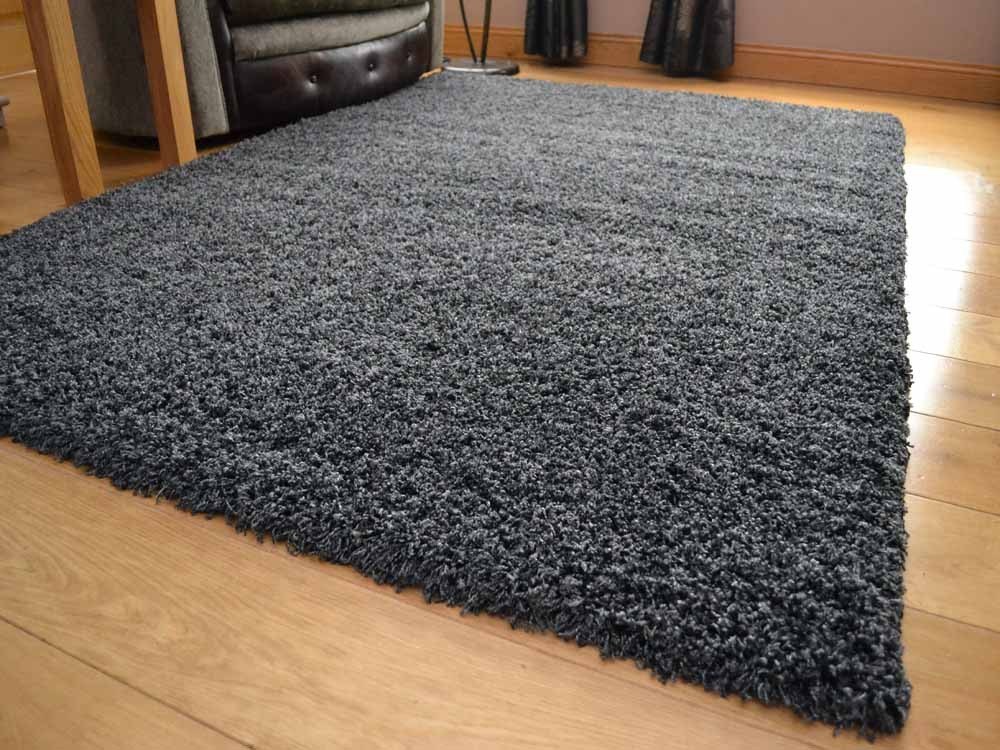 Charcoal Soft Touch Shaggy Rug