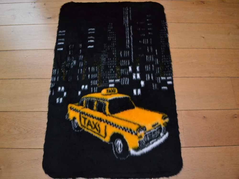 Children’s Black Yellow Cab Rug