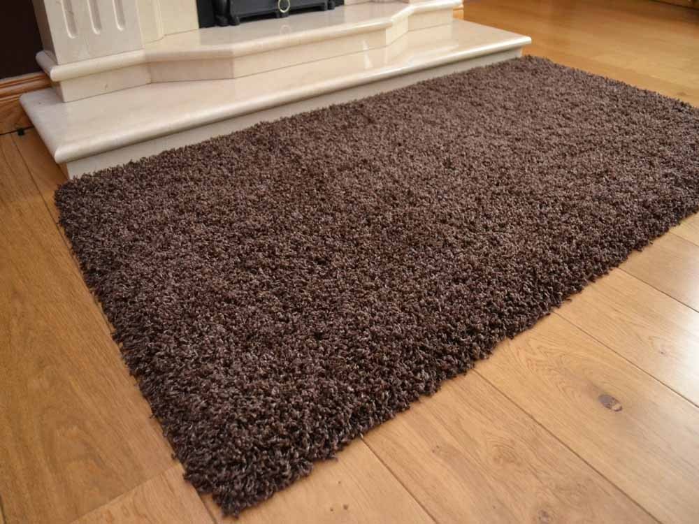 Chocolate Mix Soft Touch Shaggy Rug
