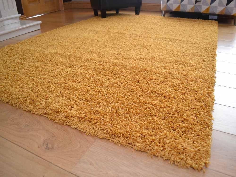 Gold Soft Touch Shaggy Rug