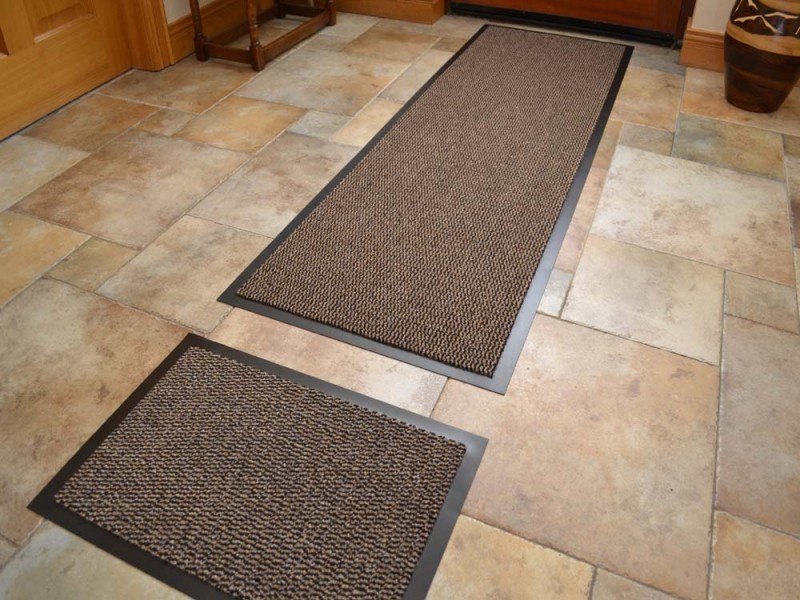 Beige Barrier Mat And Doormat Set (Door Mats)
