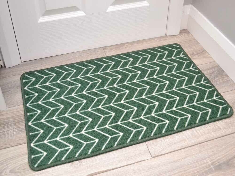 Riviera Herringbone Green (Door Mats)