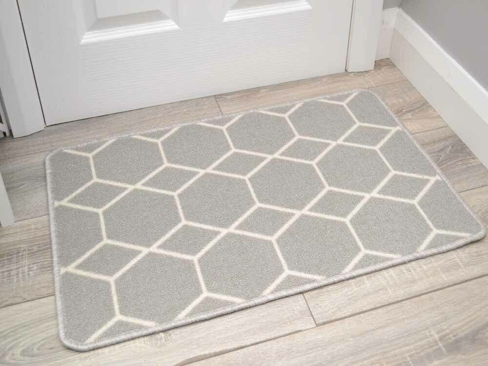 Riviera Hexagon Silver (Door Mats)