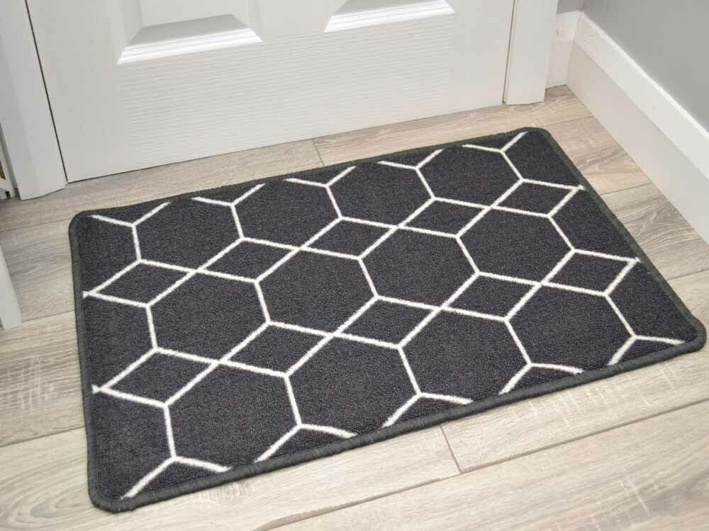Riviera Hexagon Grey (Door Mats - M0096)