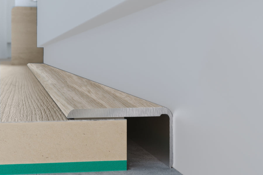 Self Adhesive Floor Trim Wood Effect & Anodised 25 MM x 10 MM - 1 M & 2 M Length Edge Strip (Door Thresholds - IQ120) #2792