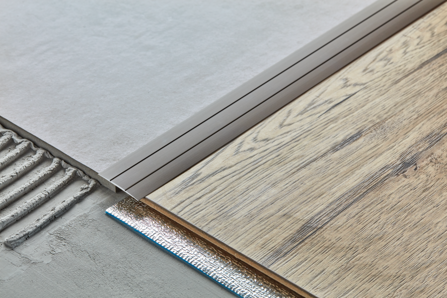 Aluminium Door Threshold Strip Self-Adhesive - 38mm x 900mm Anodised Transition Trim- LPP38K (Door Thresholds - C0090) #2805