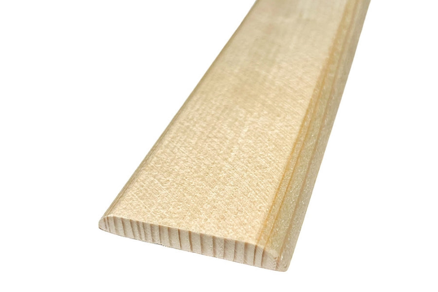Flat Wood Beading Trim – Pine Flat Moulding Bar - 1m & 2.4m (Flat Bars - X4100) #2865