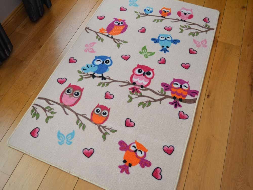 Kids Cute Owls Rug