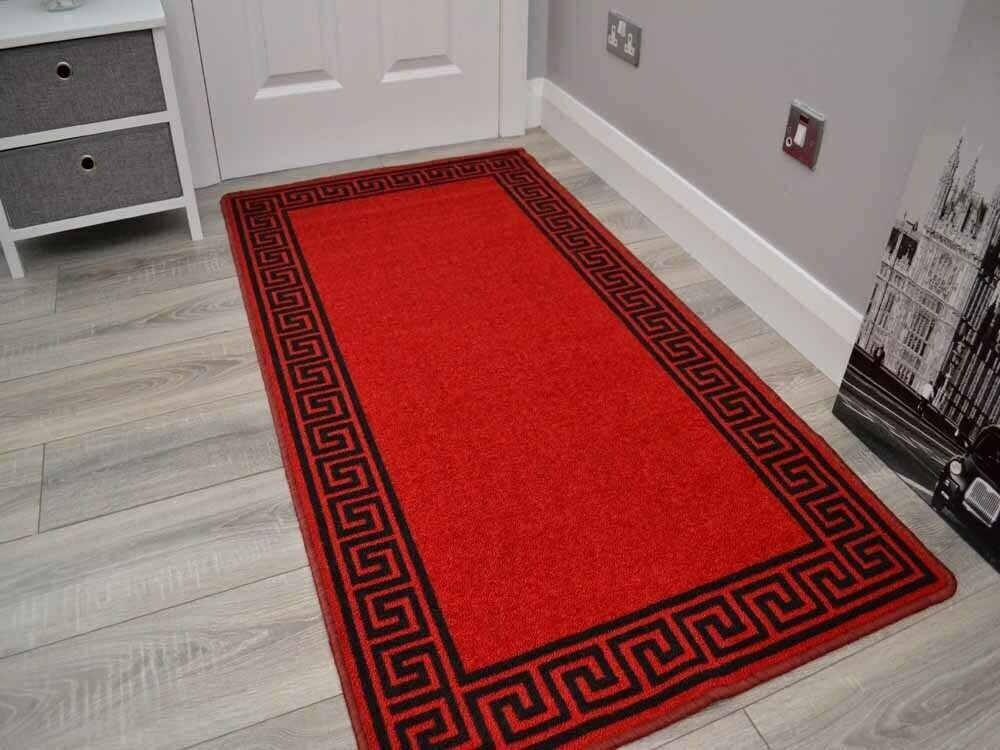 Milano Red and Black Greek Key