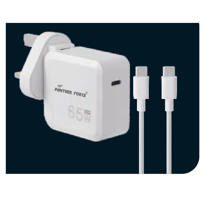 Panther Force 65W Charger for MacBook with 1m Cable