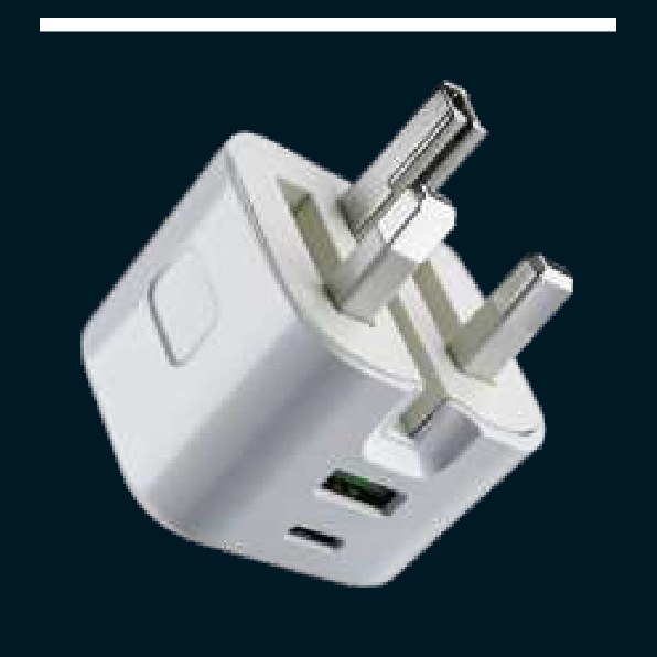 Panther Force Folding Pin 20W Plug with USB-C & USB-A