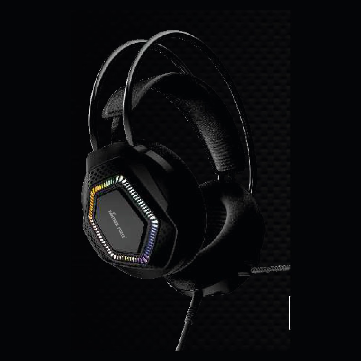 Panther Force Gaming Headphones with Microphone, LED, 3.5mm Jack & USB