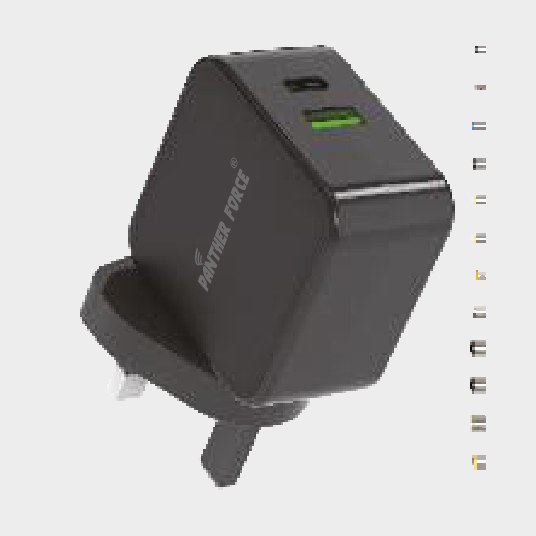 Panther Force Laptop Charger 65W PD Quick 12 Connections