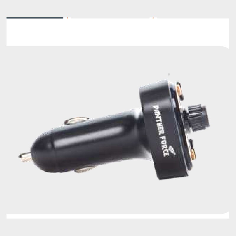 Panther Force FM Transmitter with 2 USB-A + Type-C