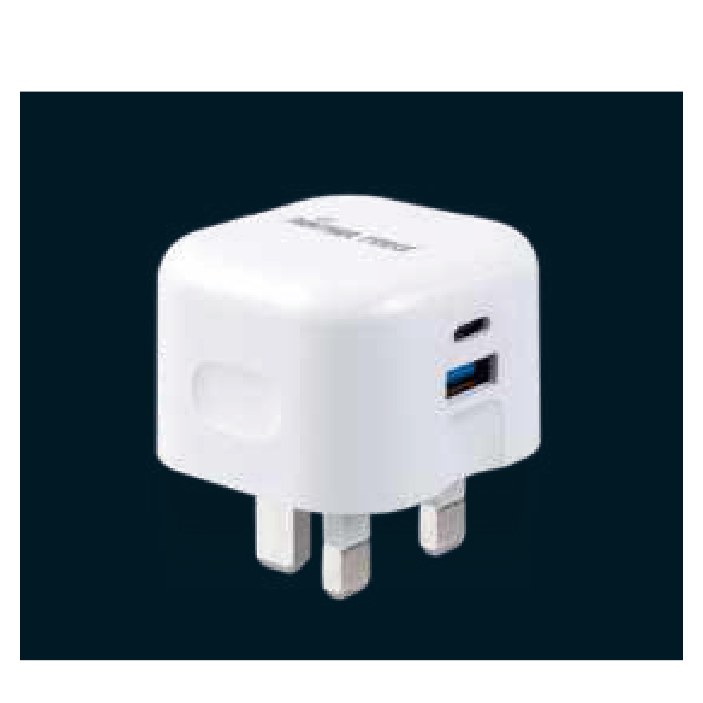 Panther Force 20W Plug with USB-A and Type-C (Straight Pin)