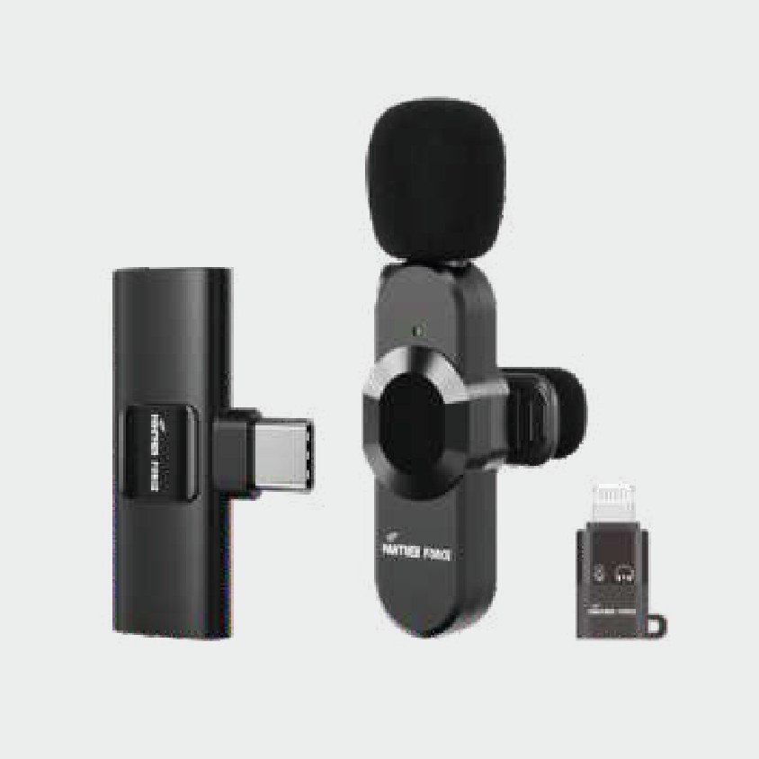 Panther Force Clear Sound Wireless Microphone – Dual Compatible USB-C & Apple