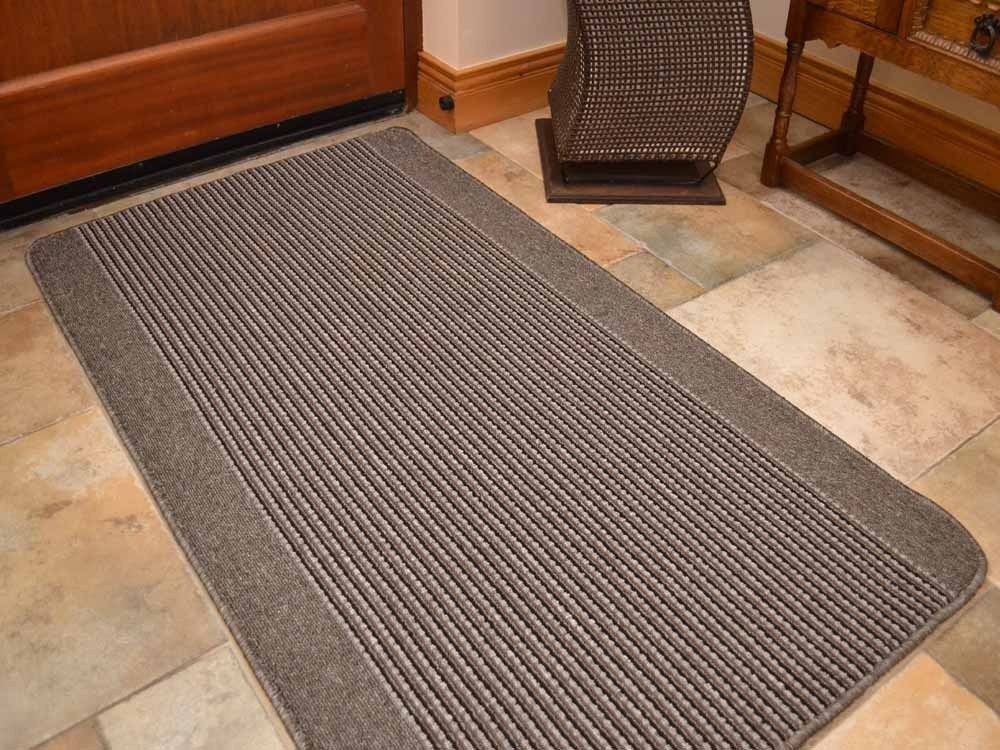 Ravenna Grey Machine Washable Floor Rug (Kitchen Rugs)