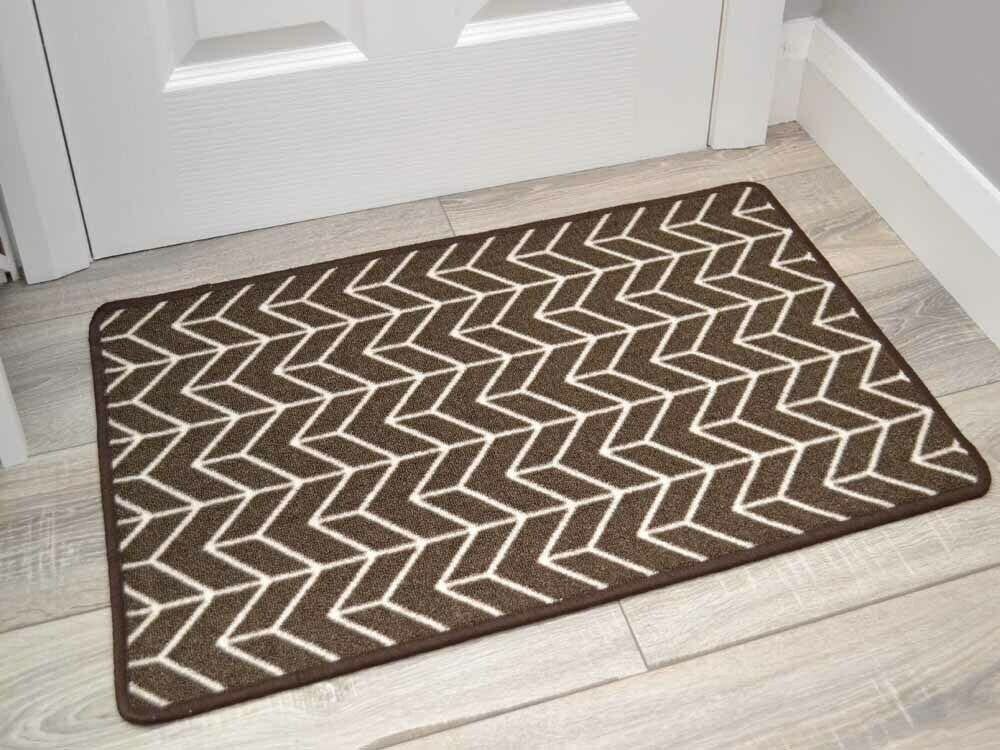Riviera Herringbone Brown (Kitchen Rugs)